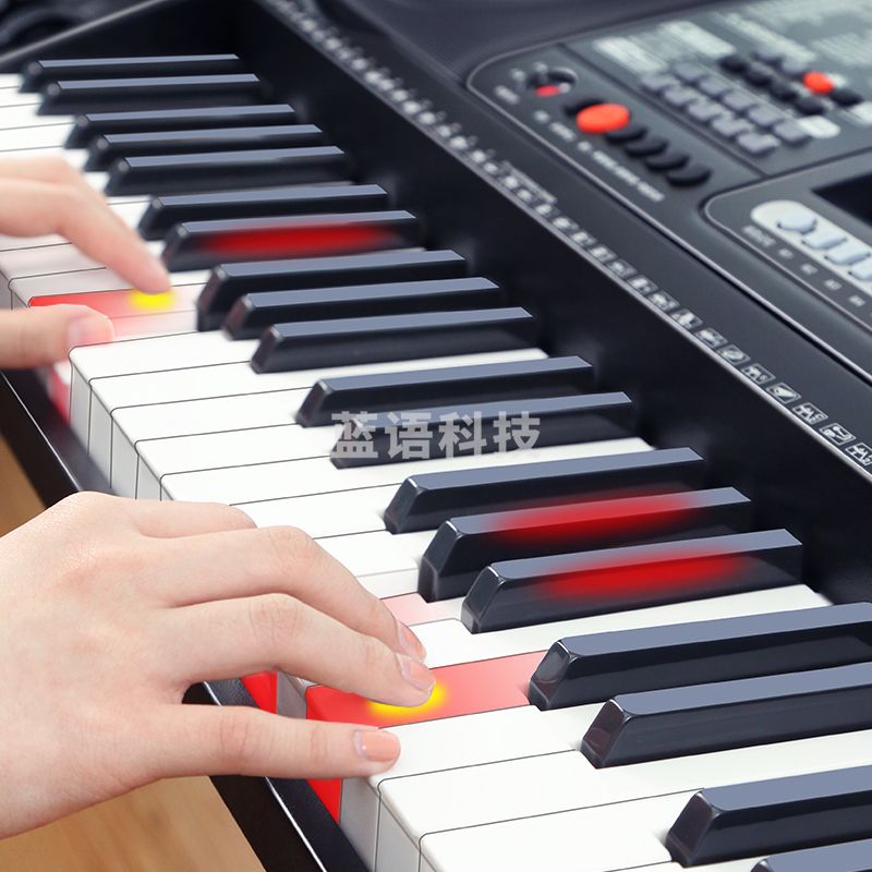 美科（MEIRKERGR）MK-8690 智能版+琴架 连接APP亮灯跟弹乐器 61键力度钢琴键智能电子琴带琴架