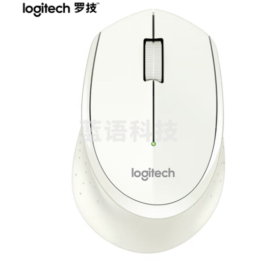 罗技（Logitech）M275鼠标 无线鼠标 办公鼠标 右手鼠标 白色 带无线2.4G接收器