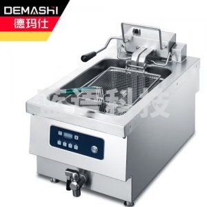 德玛仕 DEMASHI NTT10E 电炸炉 商用小吃油炸锅油炸机 油条薯条炸串机 重型台式 单槽