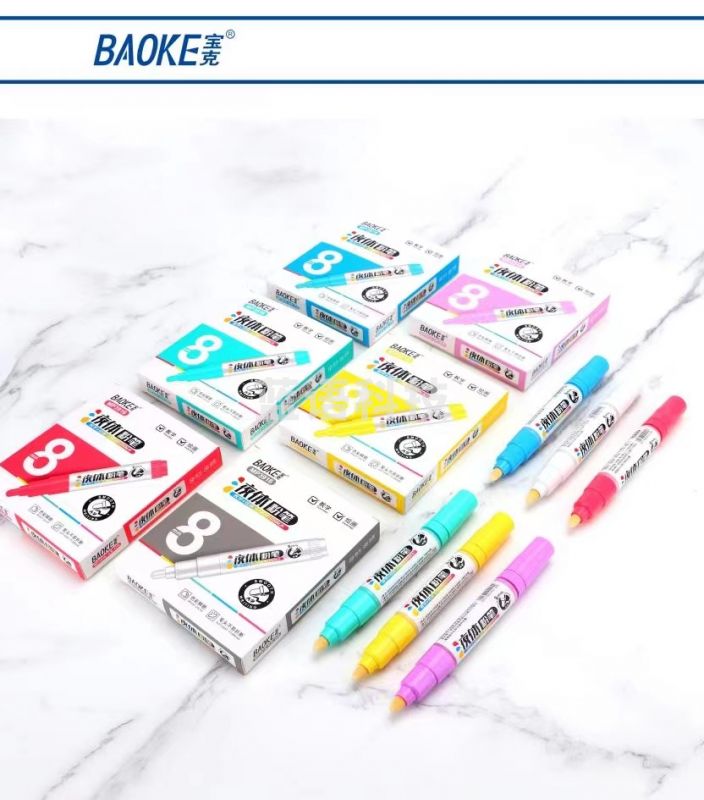 宝克 MP3916液体粉笔 6支/盒 白色