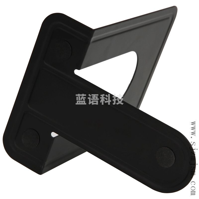 得力(deli)金属铁书立架 书籍挡靠夹2片/付  小号黑色 15cm高度