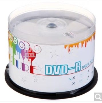 紫光(UNIS)DVD-R 盘面可打印/空白光盘/刻录盘 炫彩可打印系列 16速4.7G