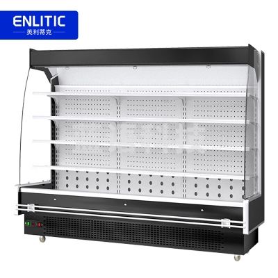 英利蒂克 Enlitic FMG1000Y 风幕展示柜 蔬菜水果保鲜风冷柜 冷藏柜 商用柜 1.0米【高端风冷款】一体机