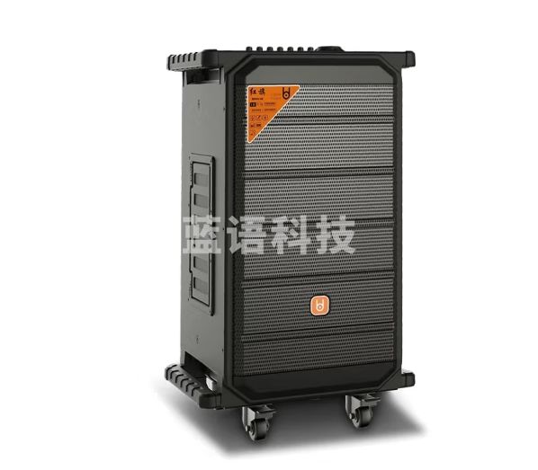 贝德红旗户外广场舞k歌大功率音响拉杆重低音跳舞演出便携音箱 红旗15吋双话筒