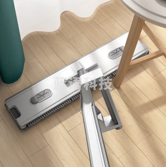 艺姿免手洗拖把52cm真加大平板拖把家用拖布墩布自带刮条+梳齿2块配布 YZ-PB08