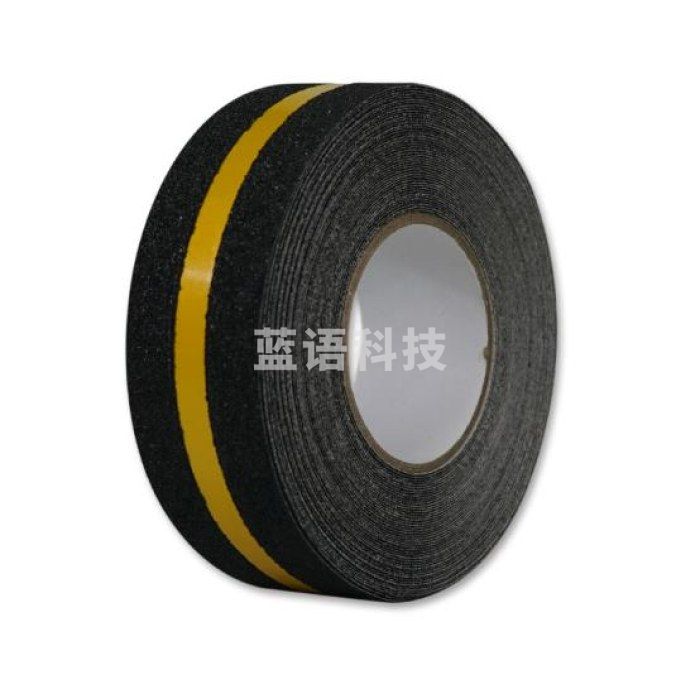 安赛瑞 反光条防滑胶带（黄/黑）反光防滑胶带 黄黑警示防滑贴 5cm×18m