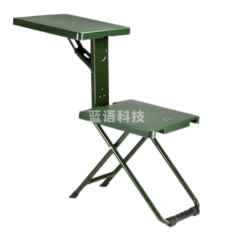 小弹头学习椅 户外便携式作业会议培训折叠椅 军绿色