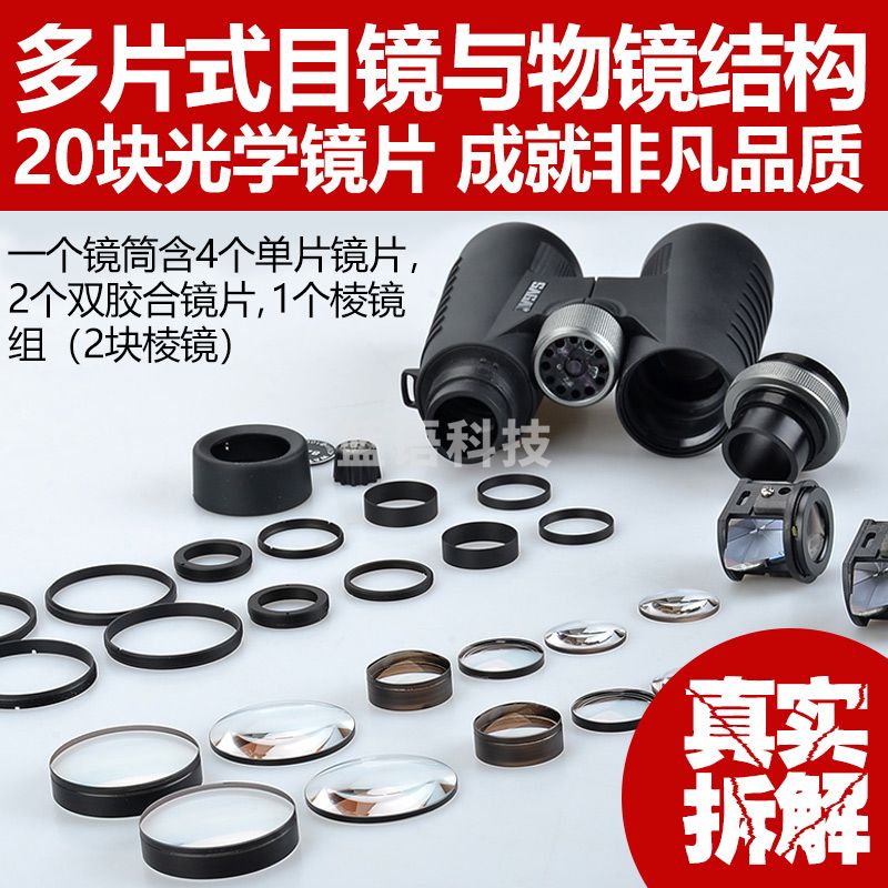 萨伽（SAGA）飞鹰双筒望远镜高倍高清微光夜视非红外可接手机拍照 10X50大口径高清版