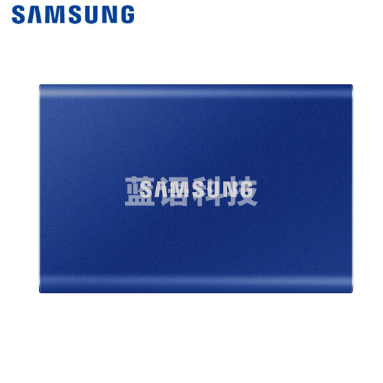三星 500GB Type-c USB 3.2 移动固态硬盘（PSSD） T7 蓝色 NVMe传输速度1050MB/s