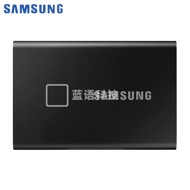 三星SAMSUNG Type-c USB3.1/2移动硬盘SSD固态 安全加密 小巧便携 T7 Touch 经典黑指纹识别 2TB