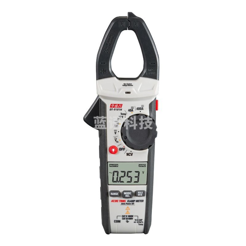 华盛昌（CEM）DT-9181H数字钳形表 高精度真有效值电流表 全自动数显交直流电流表