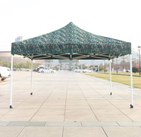 鲸伦（KINGRUNNING） 户外广告帐篷 四脚停车遮阳棚 夜市摆摊烧烤棚活动展销棚3*3迷彩升级加强款