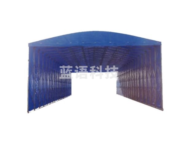 鲸伦 推拉篷（含四周围布） 推拉篷 车棚汽车雨棚遮阳烧烤大排档折叠伸缩篷活动推拉棚 22*5.6*5.5米