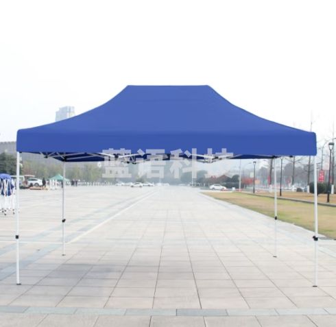 鲸伦（KINGRUNNING）广告帐篷 四脚停车遮阳棚夜市摆摊烧烤活动展销棚自动加强升级款3*4.5