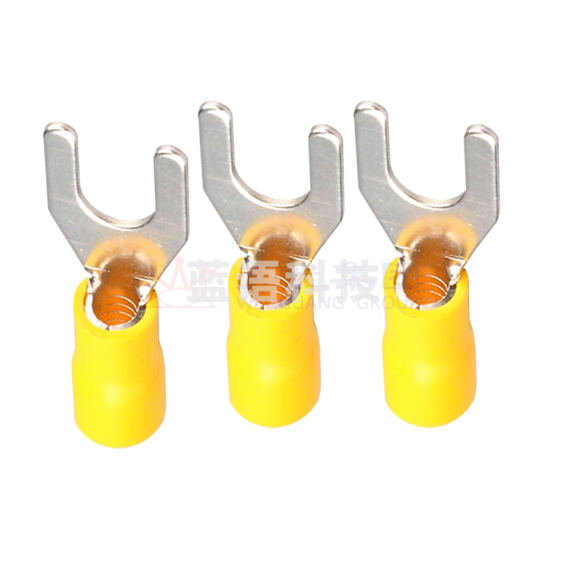 冷压端子 叉形绝缘端头 Y型U型接线端子 250个/包
