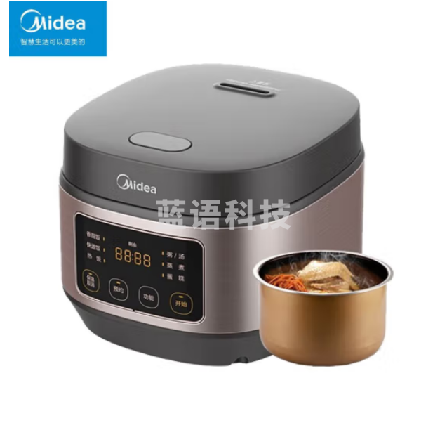 美的MB-AFB3061R 电饭煲 底盘加热智能自动 3L不粘锅聚能釜定时预约