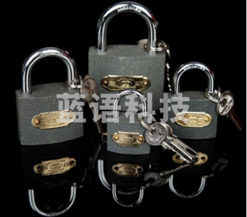 三环 铁挂锁(铜芯) 50mm 365  6把/盒 单位；把