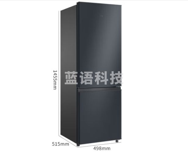 TCL 162升L3双门双温区节能小冰箱 便捷租房迷你冰箱 超薄机身 低音运行家用养鲜电冰箱 162升冰箱 晶岩灰 TCLR162L3-BZ