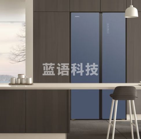 康佳BCD-551WP5J-A 家用电冰箱 底部散热直角开门 玻璃面板超薄机身 低噪节能家用大冰箱 551升