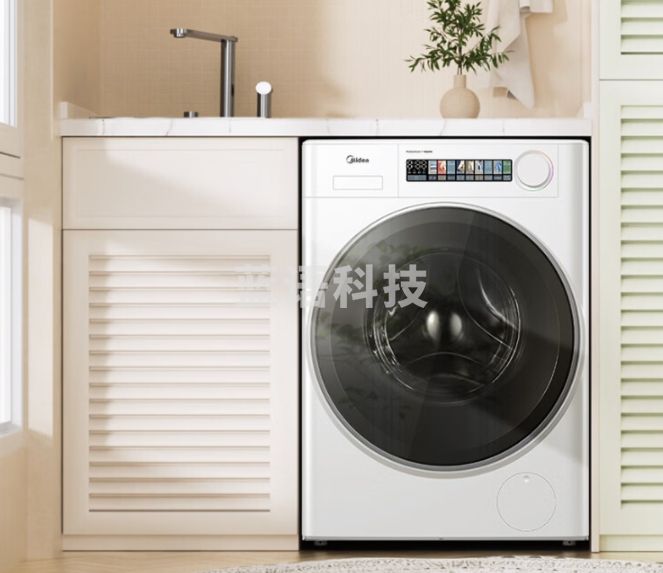 美的（Midea）滚筒洗衣机全自动 元气轻氧系列 小白鲸 MG100WJ3 天然草本除菌 超薄全嵌 1.1洗净比 鲸浪洗10公斤