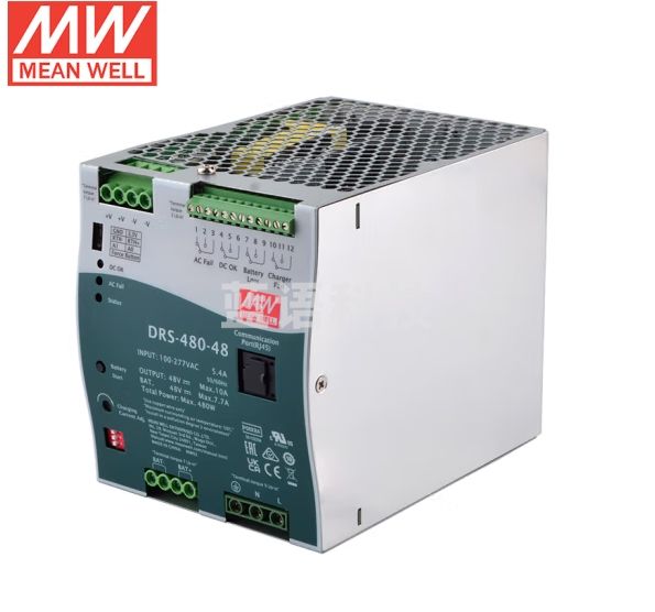 明纬（MEANWELL）DRS-480-48 智能安防消防电源 具UPS/通信功能 48V7.7A
