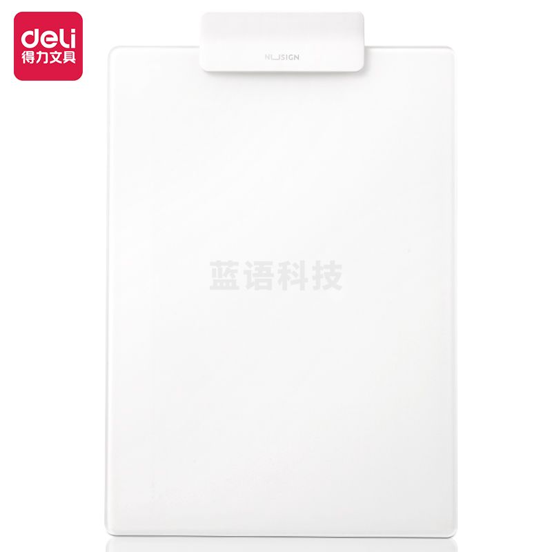 得力（deli）纽赛NS125桌面立式玻璃板300*215mm(白色)(块)