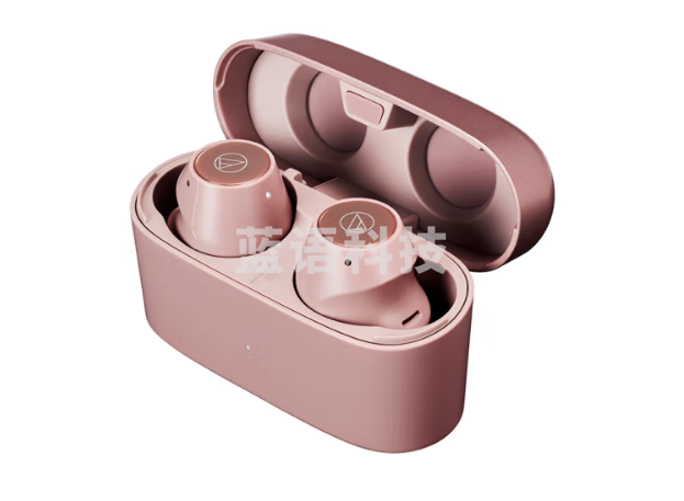 铁三角（Audio-technica）CKS30TW 真无线蓝牙5.1耳机 入耳式音乐重低音防水 兼容苹果华为小米手机 粉色