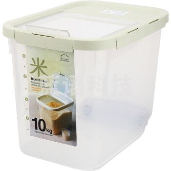 乐扣乐扣LOCK&LOCK HPL561 塑料米桶谷物杂粮塑料储藏桶防潮防虫密封储米箱可装10kg米12升 薄荷绿