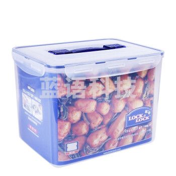 乐扣乐扣（LOCK&LOCK）HPL889 保鲜盒大米桶塑料冰箱储物盒 玩具收纳箱 PP材质面包储藏盒相机盒(12L)