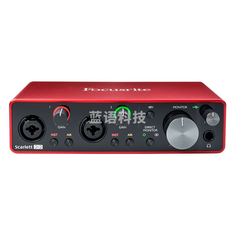 福克斯特2i2三代录音编曲乐器 USB音频接口专业声卡 2i2 3代