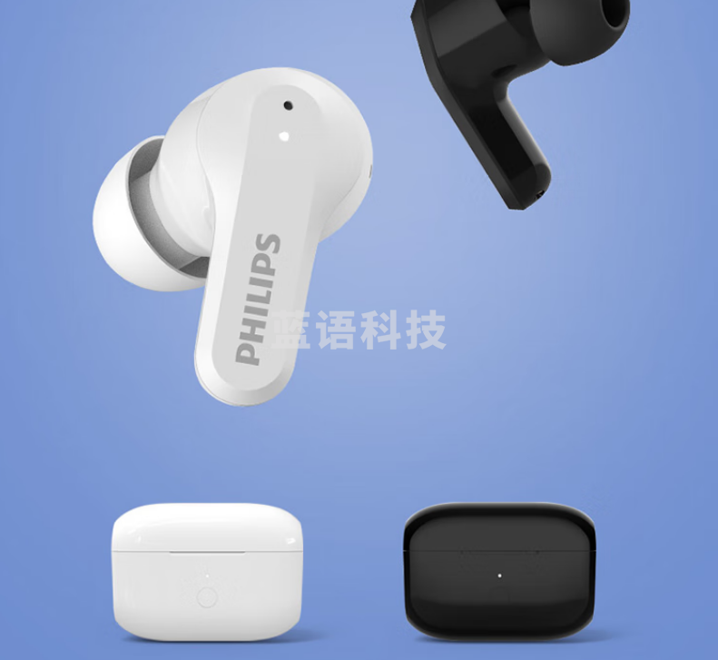 飞利浦（PHILIPS）TAT3256真无线蓝牙耳机通话降噪智能触控蓝牙5.2手机通用 白