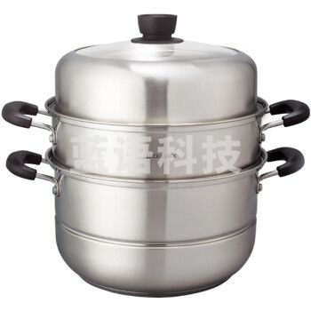 乐扣乐扣（LocknLock）CST2807 蒸锅304不锈钢三层多功能蒸锅 加厚复底28cm
