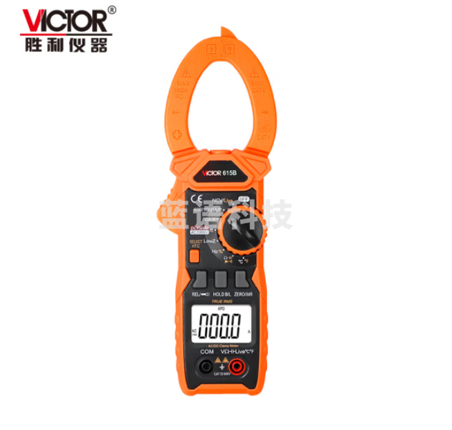 胜利仪器（VICTOR）VC615B 带真有效值钳表 交直流 数字钳形表