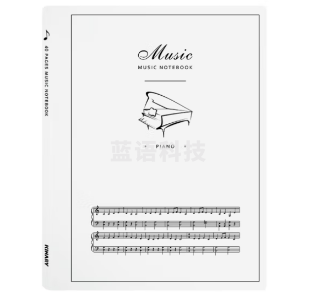 金得利CF340 乐谱夹 米白色钢琴谱夹册a4文件夹歌谱曲谱夹可修改不反光活页透明夹