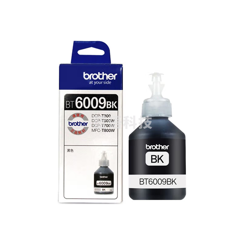 兄弟墨水(BT6009BK)黑色/6000页 适用于DCP-T300/T500W/T700W/MFC-T800W