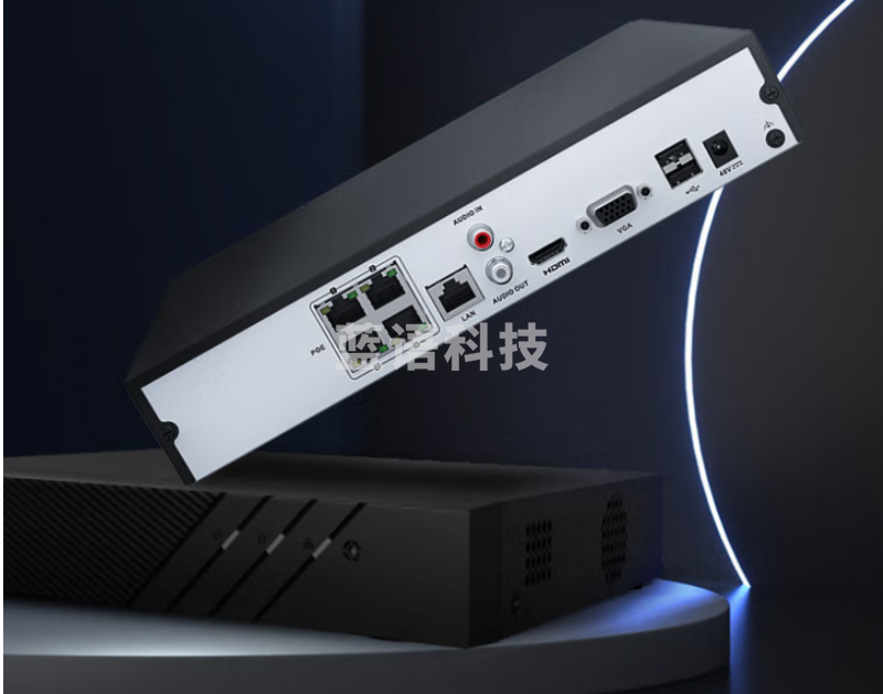 海康威视网络硬盘录像机监控4路POE网线供电NVR满配4个摄像头带8T硬盘DS-7804N-K1/4P