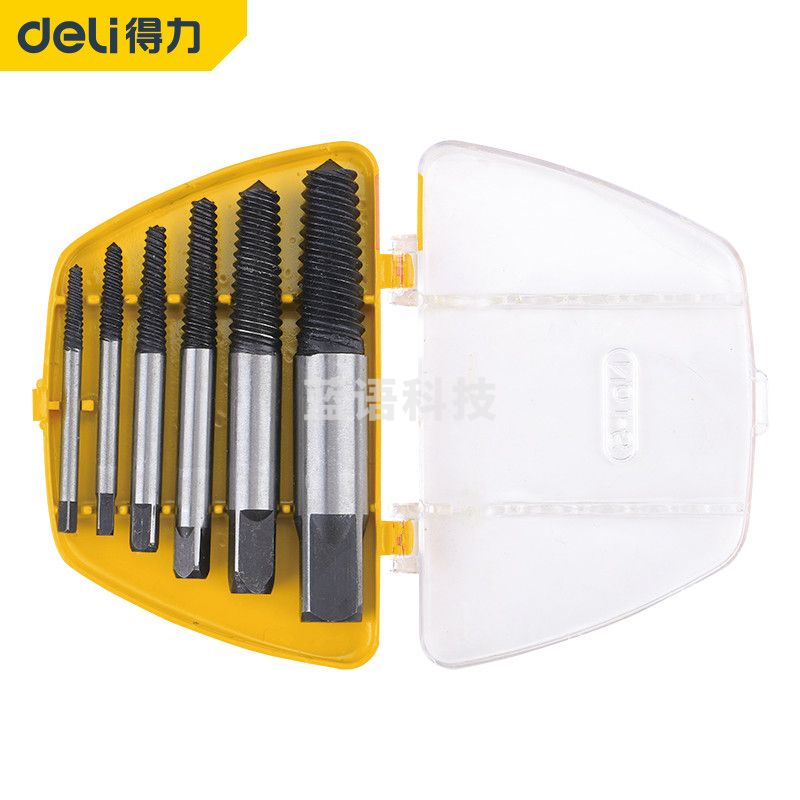 得力DL0026 断头螺丝取出器6件套