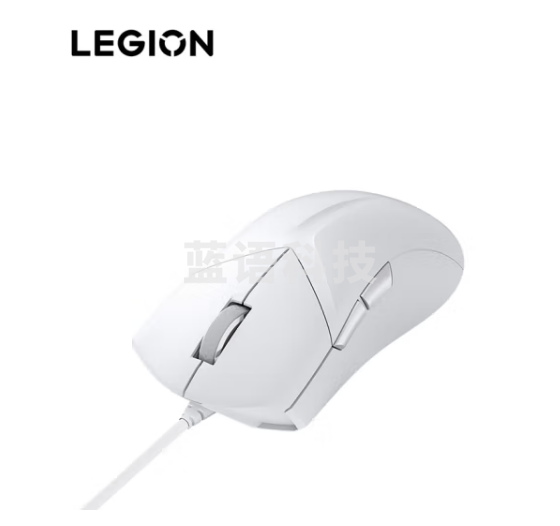 联想(Lenovo)拯救者M3有线游戏鼠标 电竞游戏专用人体工学轻量化笔记本游戏本Y9000P/R7000原装 8000DPI 白