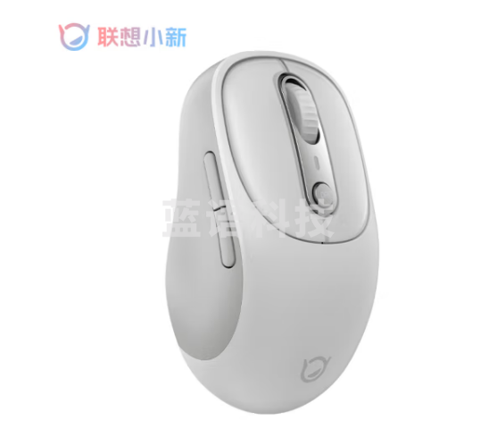 联想（Lenovo）小新无线蓝牙充电鼠标Plus月慕白 人体工学设计商务办公轻音便携华为小米戴尔华硕通用 仅蓝牙