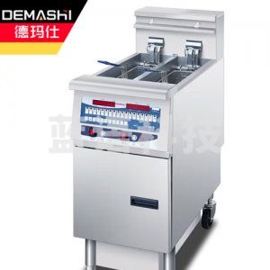 德玛仕 DEMASHI NTP14ES  电炸炉 商用小吃油炸锅油炸机 油条薯条炸串机 重型立式 可选配滤油 双槽27L