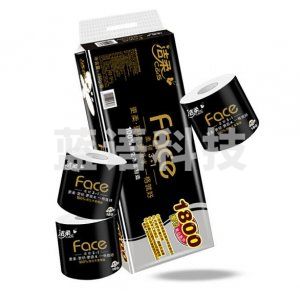 洁柔 JJ095-11 黑Face 加厚卫生纸4层卷纸 柔软亲肤 180g*10卷/提
