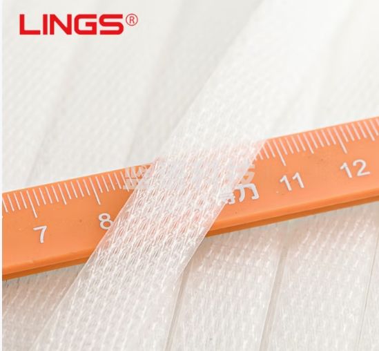 LINGS 全透明机用打包带 12mm宽长1800米 pp热熔带全自动半自动打包机打包带塑料带捆扎带