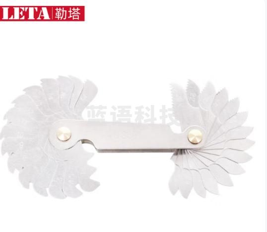 勒塔（LETA）30件美制螺纹规一体不锈钢罗纹量规牙距尺规样板规测量工具LT8238