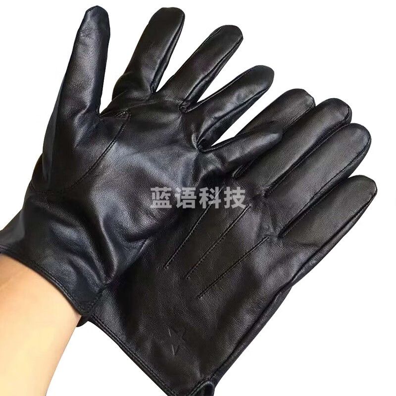 皮手套 冬季保暖加绒加厚执勤训练骑行战术绒手套 男（小号）