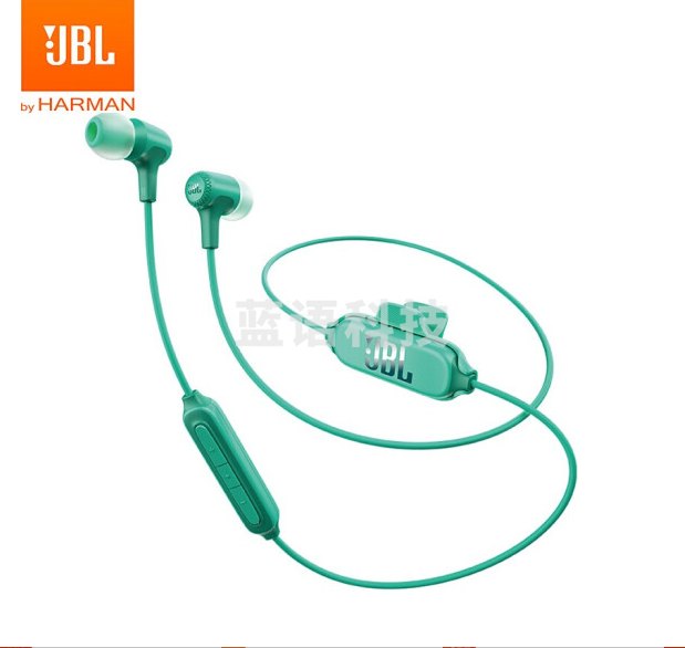 JBL E25BT入耳式耳机 无线蓝牙耳机 运动耳机+音乐耳机 苹果安卓通用 森林绿