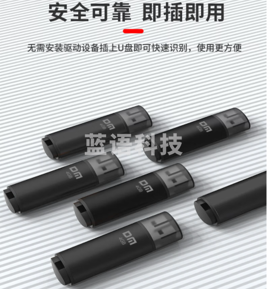 大迈（DM）4GB 8GB USB2.0 U盘 PD204黑色 招标投标小u盘