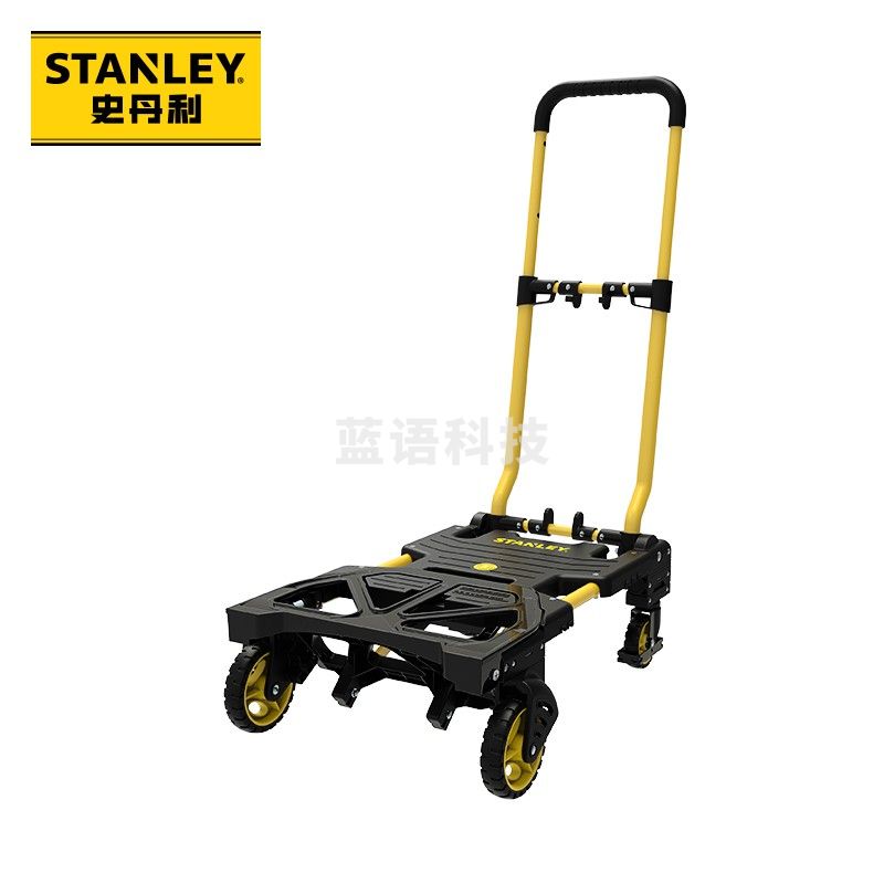 STANLEY拉货车搬运折叠铝制轻型手推车仓储搬货物流快递旗舰款2合1小推车 铝质2合1小推车旗舰款