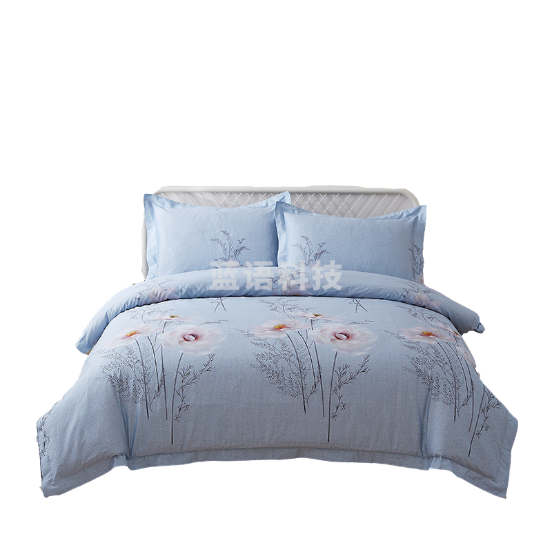 恒源祥素薇全棉贡缎四件套 素薇 200*230cm