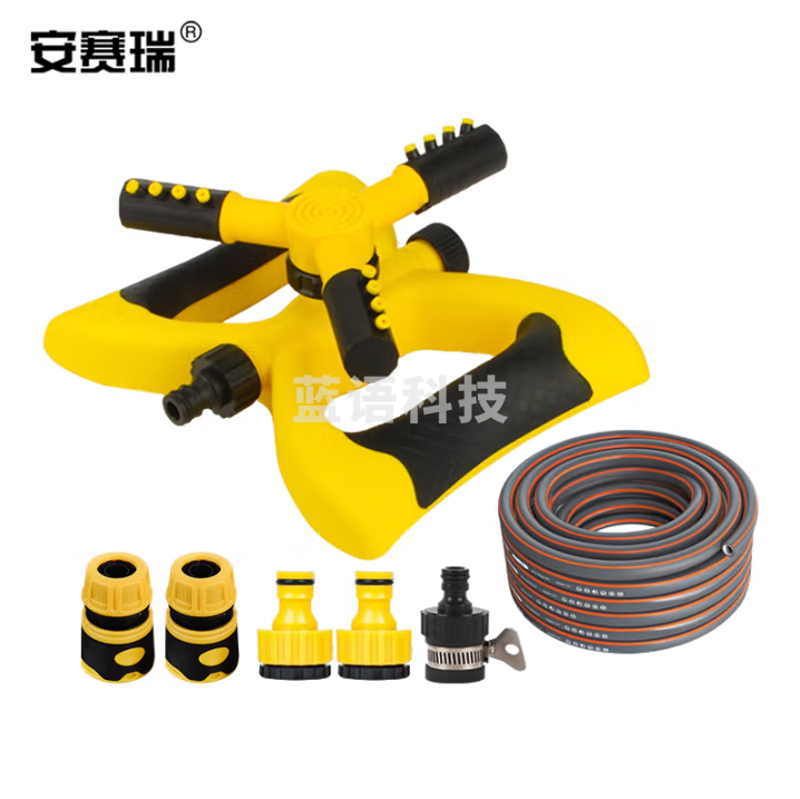 安赛瑞 360度旋转喷头 自动浇水喷灌浇花洒水器 降温神器 7件套 5J02006