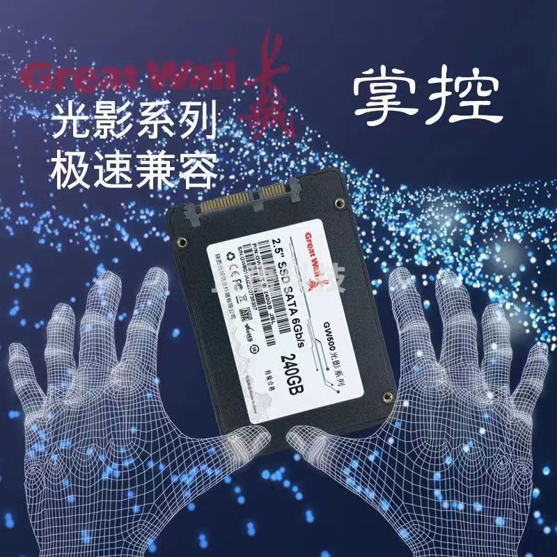 长城sata3.0固态硬盘 台式机笔记本电脑SSD硬盘1T固态盘   可预装系统请咨询客服   512G电工电料